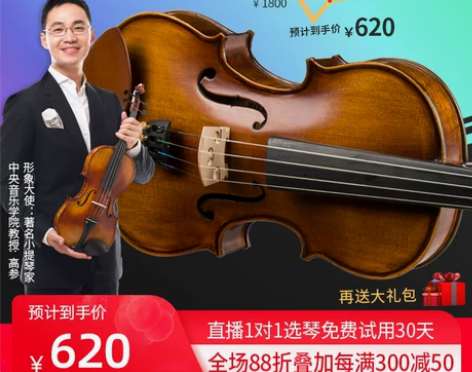 克莉丝蒂娜v04专业级儿童小提琴初学者入门...