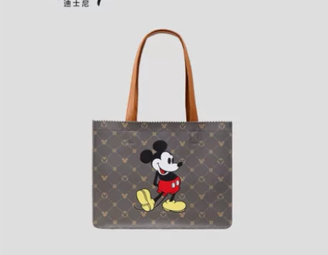 迪士尼经典米奇单肩包 手提包 内里带扣 ...