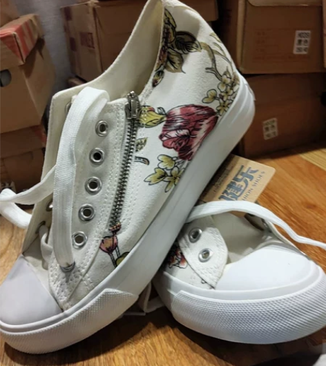 2022健乐新款厚底帆布鞋女鞋休闲增高韩版...