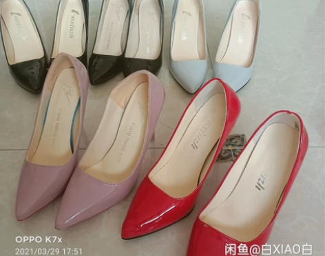 单鞋高跟10CM，仅试穿35元包邮 粉丝一...