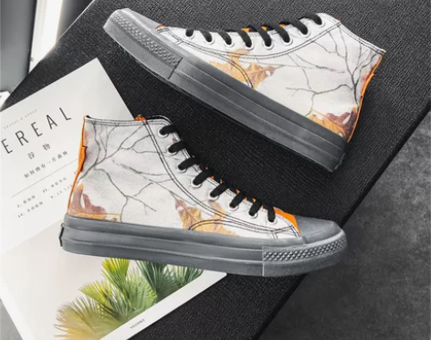 帆布鞋 男鞋帆布鞋2022年春季新款中高帮...