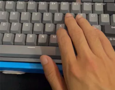 杜伽 k310 静音红轴 静音红轴 白色背...