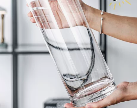 【仓库搬迁】加厚落地玻璃水养花瓶摆件客厅 ...