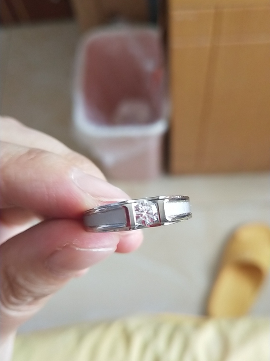 周丽莱 30分莫桑钻925银戒指