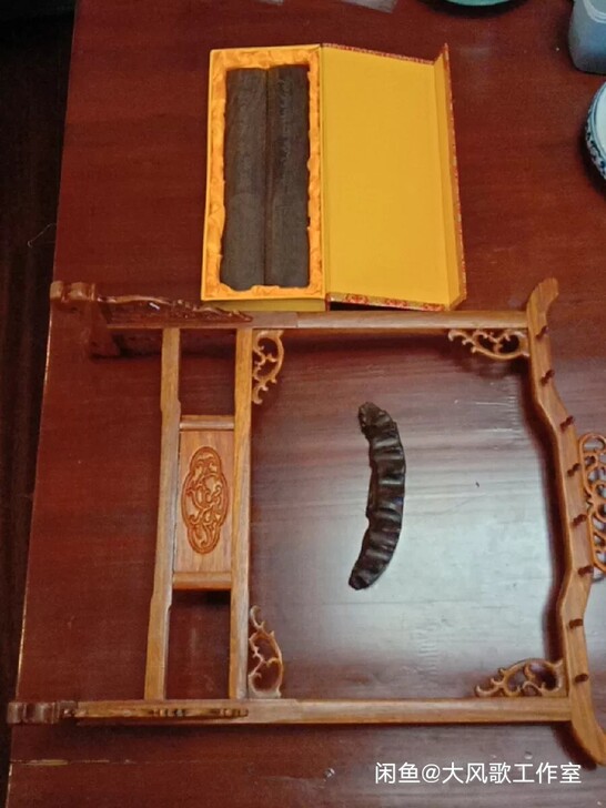 包邮红木雕刻工艺摆件非洲酸枝中式笔挂毛笔架...