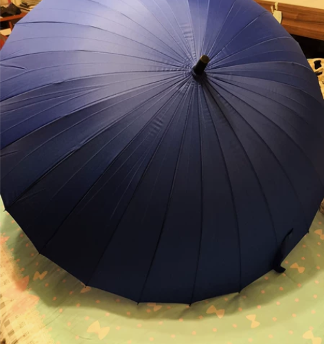 超大三人伞，蓝色全新，半径64cm，直径1...