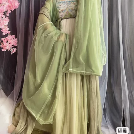玉术原创汉服女诃子裙唐制大袖衫刺绣汉元素仙...
