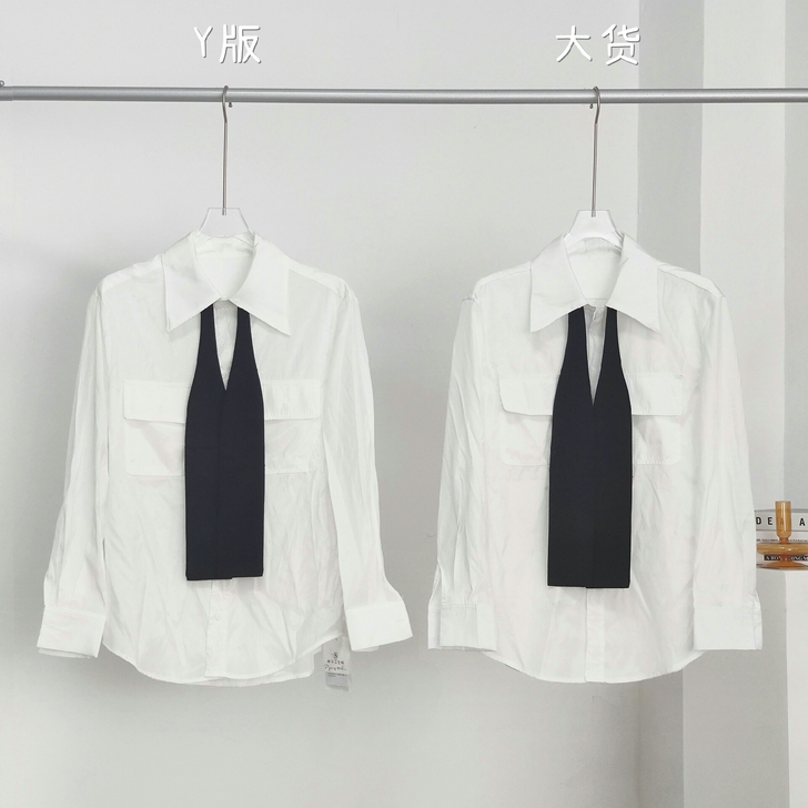 胖子王老板 学院女孩 万能搭可拆卸领带衬衫...