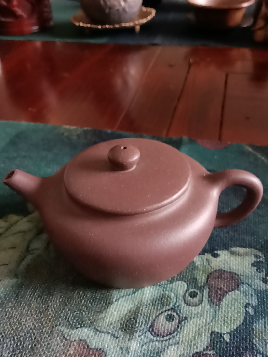 家里闲置 紫罗兰紫砂壶 195包邮 平盖莲子