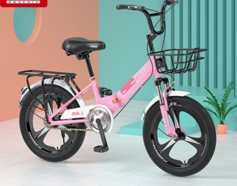 凤凰儿童自行车女孩单车6-7-8-10-1...