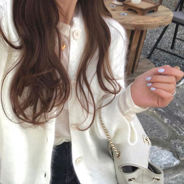 【99划算价】v领水貂绒毛衣女秋季新款上衣...