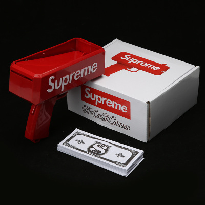 supreme枪喷钱手抢钞票抢撒钱抖音网红...