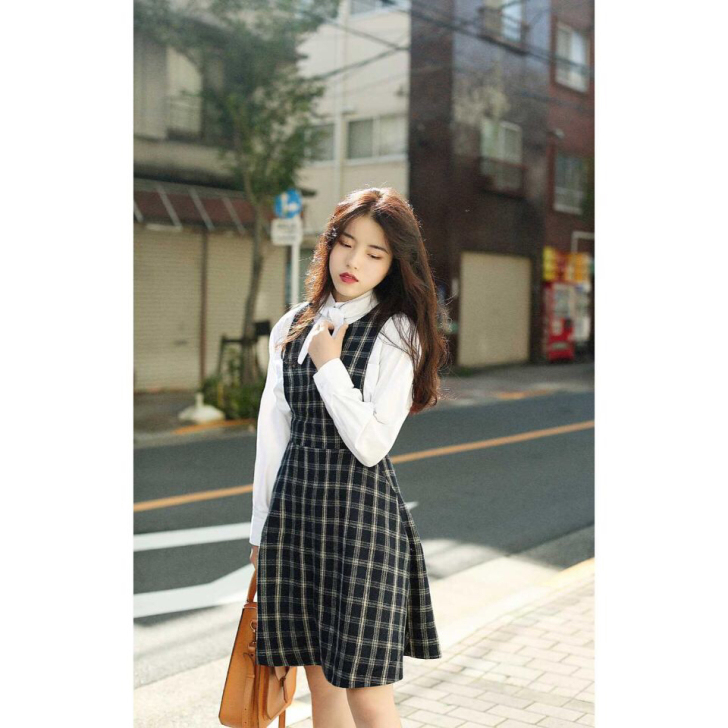 寄信给风毛呢背心裙 s码