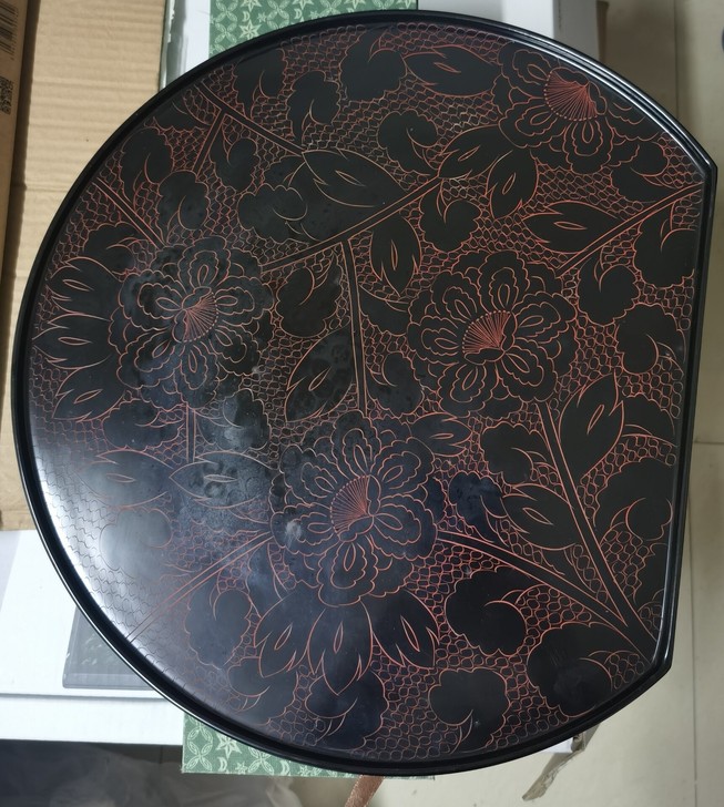 大漆吉祥如意托盘