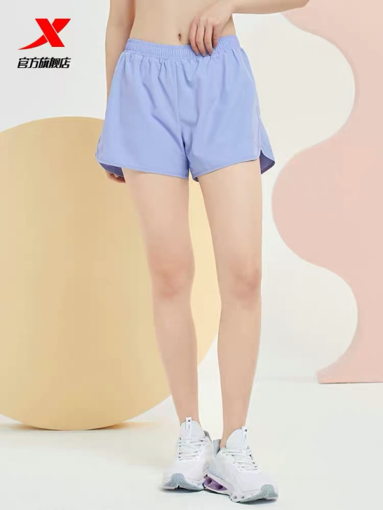 特步运动短裤女防走光内衬2021夏季新款健...