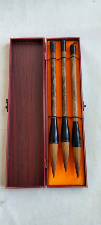 大毛笔三支280包邮，出锋7.2、6.7、...