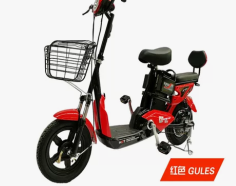 吾乐新款国标电动车48V锂电电瓶车代步踏板...