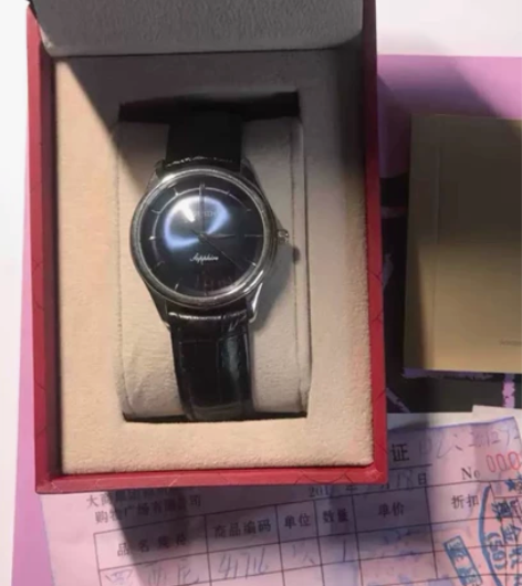 罗西尼手表皮带的，正品，购物凭证跟小票，包...