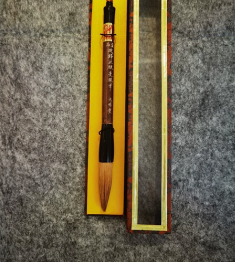 文林堂毛笔一支，硬锋北狼毫联笔大斗笔  出...