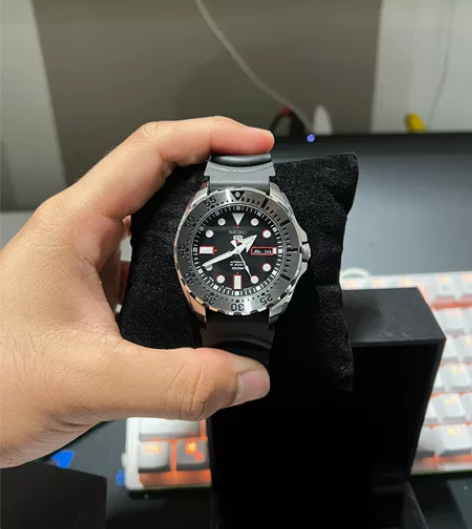 精工（SEIKO）手表 5号红牙水鬼夜光黑...