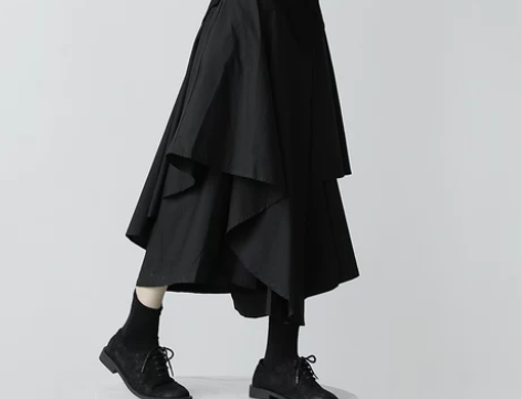 不规则半身裙女中长款a字高腰大摆鱼尾裙in...