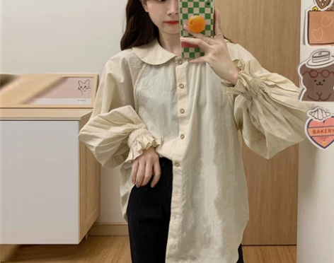 奶系温柔风连衣裙女长裙2022新款韩系学院...
