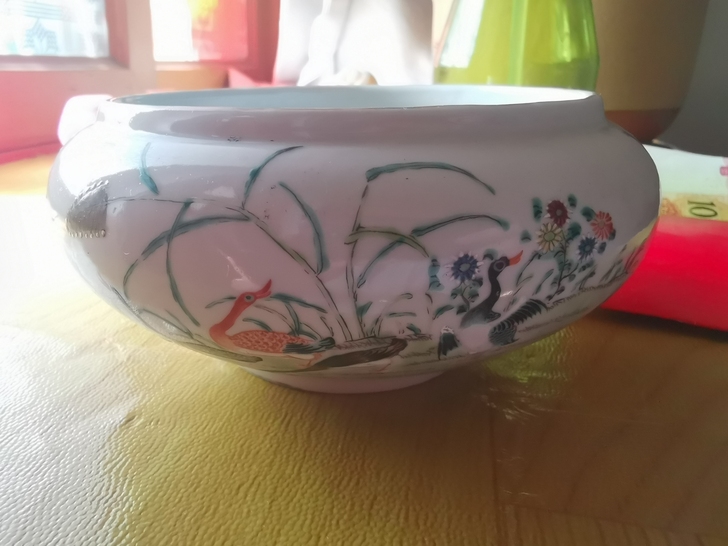 民国笔洗,非常漂亮全品无磕碰