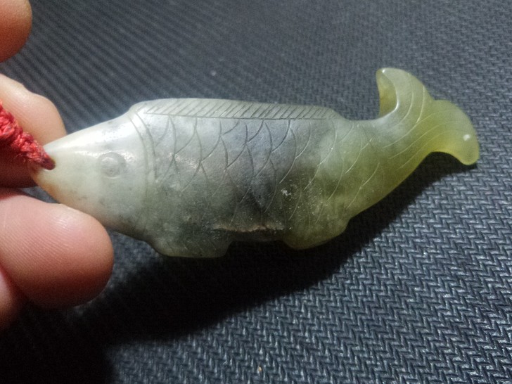 旧藏老玉鱼