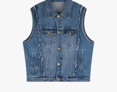 EIGHTHMONTH八月 简约风牛仔马甲...