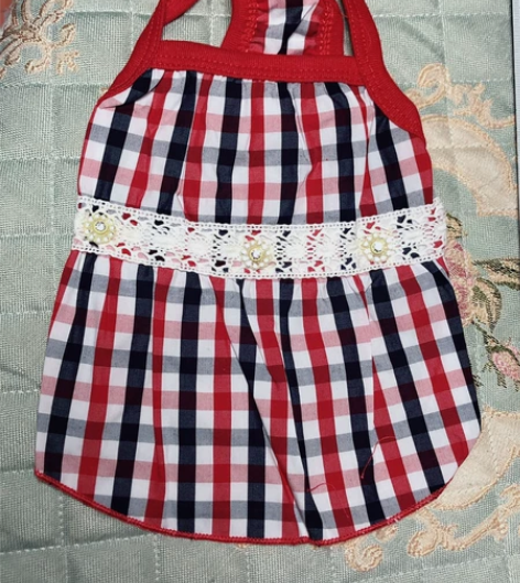 田园风小清新宠物裙子狗狗夏天衣服泰迪服饰贵...