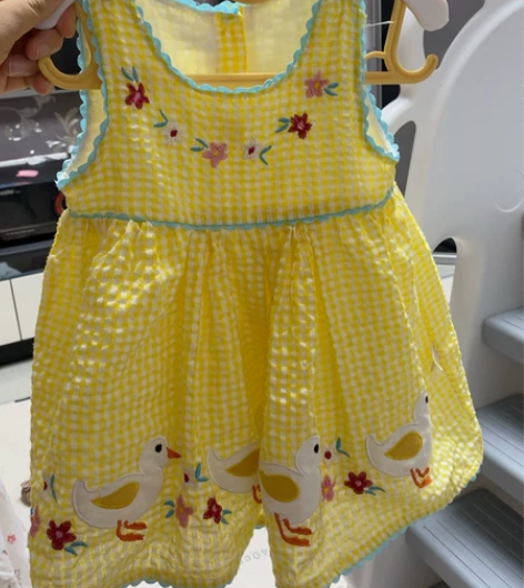 田园风泡泡纱裙子，80尺码小裙子，6元出，...