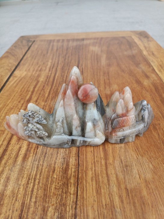 寿山石笔架