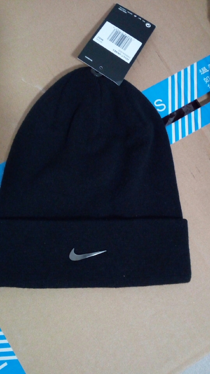 Nike耐克秋冬季保暖针织帽黑色