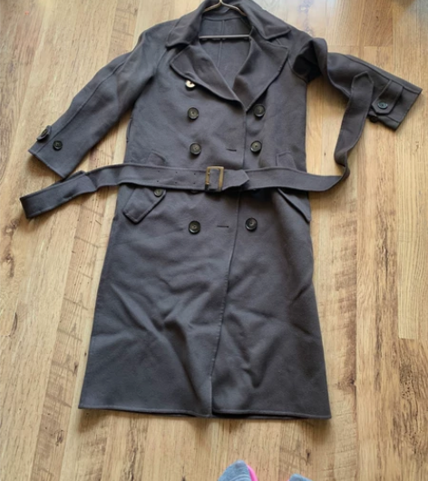 全新，理论，Thoery羊毛大衣，深灰色，...