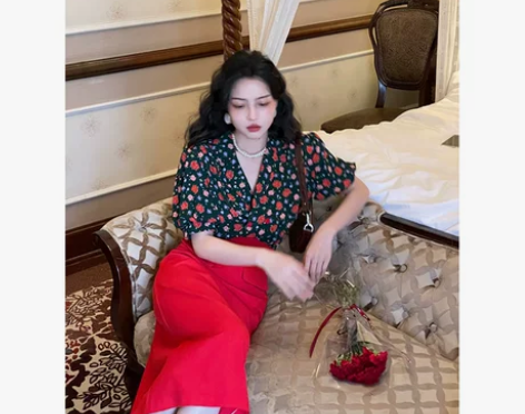 【划算价】法式高级感港风套装复古女chic...