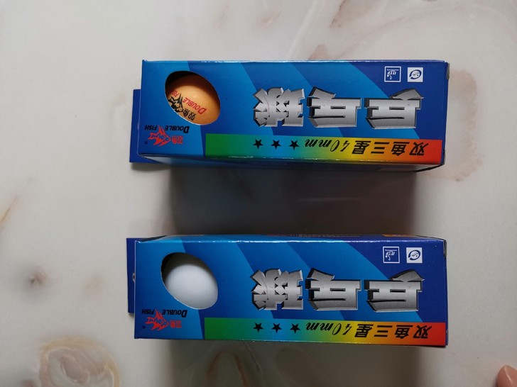 双鱼三星乒乓球  40mm 乒乓球  2盒...