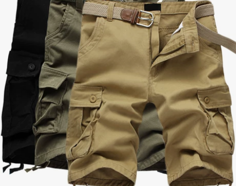 短裤男 短裤中裤夏天运动男士五分裤工装多口...