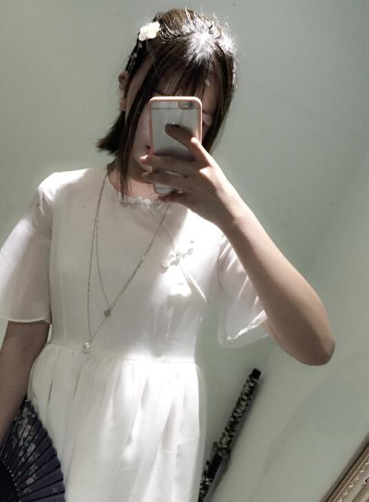 【SanKouSan】：纯白少女花边玉兰汉...