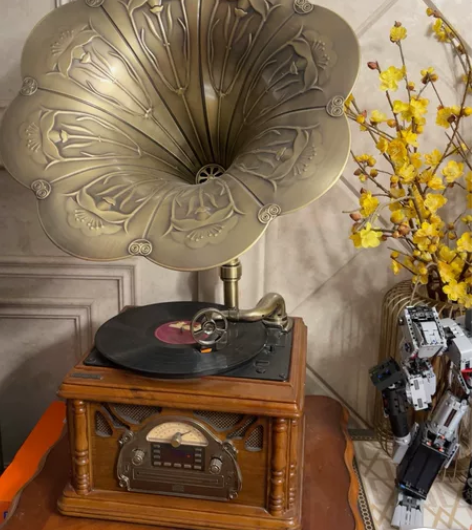 复古留声机 支持蓝牙 胶片 收音机 usb...