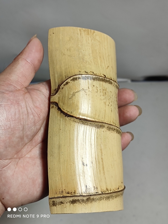 龟甲竹茶则料。本店拍品都是纯天然材料##a...
