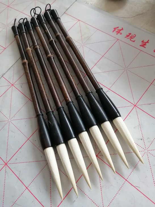 善琏湖笔，鸿途斋笔庄出品，纯羊毫毛笔，口径...