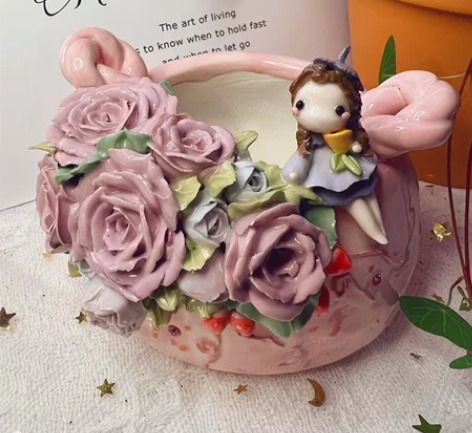 大梨子双耳花篮 篮子太多 佛系出一两只全新...