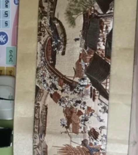 刺绣画《清明上河图》长1.5米宽44 一百...