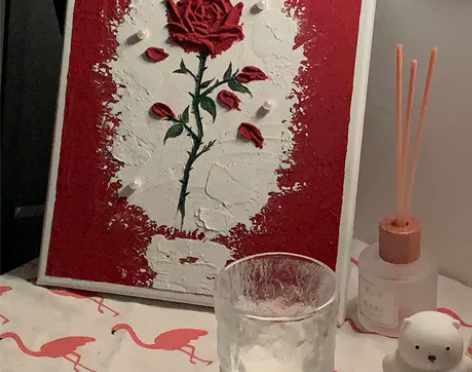 肌理画玫瑰 苹果原相机拍摄大小：25*30...