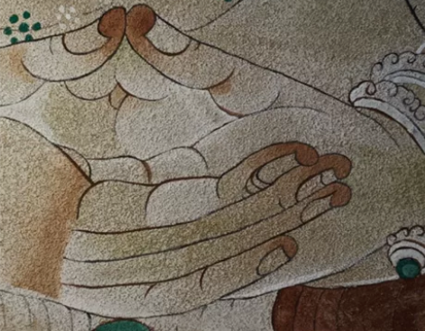 敦煌壁画 矿物颜料  装饰画 岩彩 重彩挂...