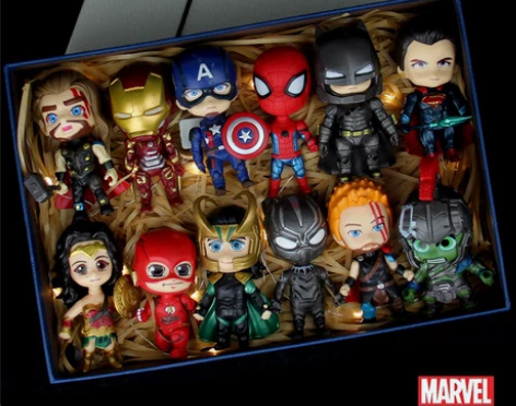 复仇者联盟盲盒钢铁侠蜘蛛侠雷神美国队长公仔...