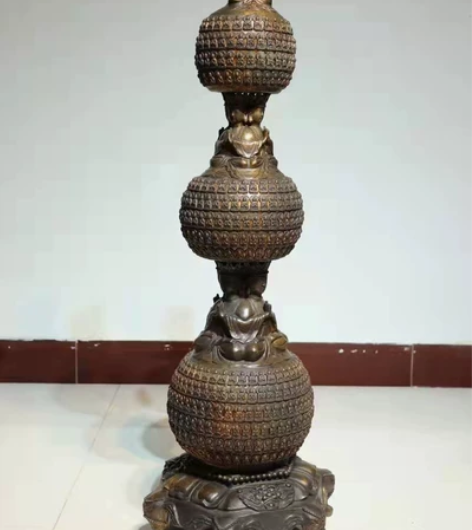 千佛塔  玲珑塔  铜制鎏金  高96  ...