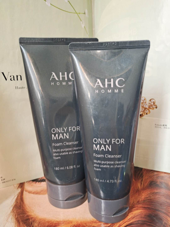 韩国  AHC 男士 洁面乳洗面奶去黑头1...