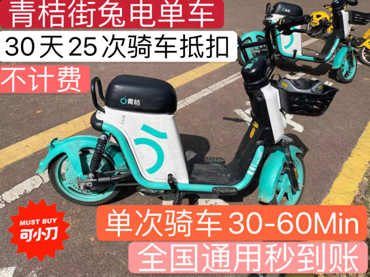 青-桔-电-单-车 30/15天（电动自行...