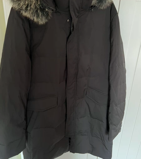 G2000男士正品全新剪标中长款黑色羽绒服...
